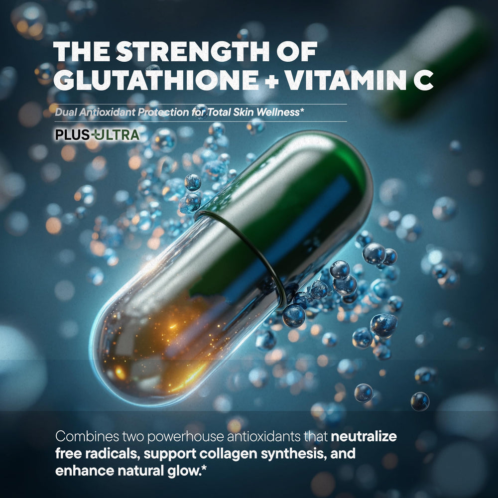 Plus+Ultra GLOPLUS+ science graphic illustrates liposomal absorption benefits