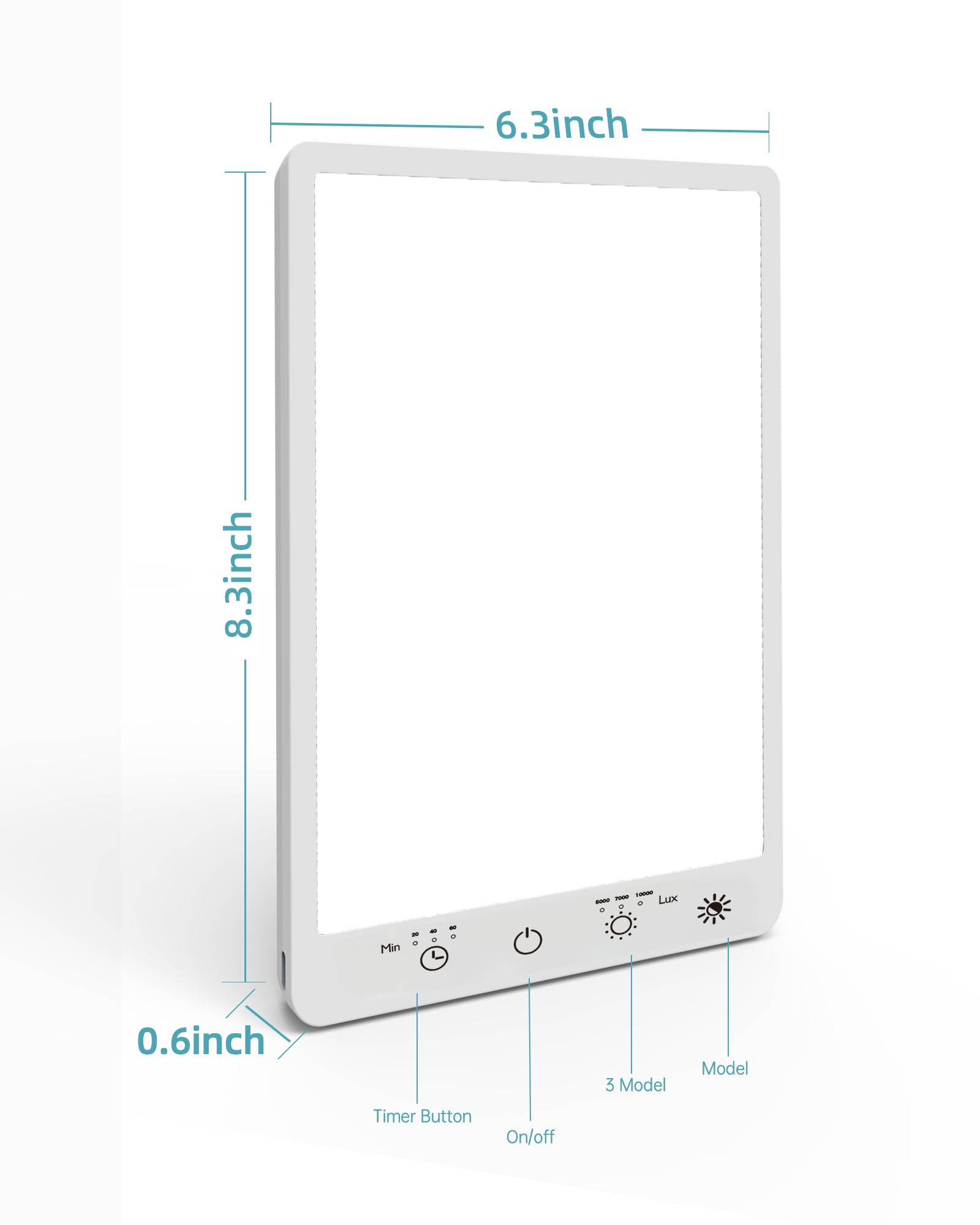 Plynvexa Light Therapy Lamp wall-mount hole saves desk space and boosts flexibility.