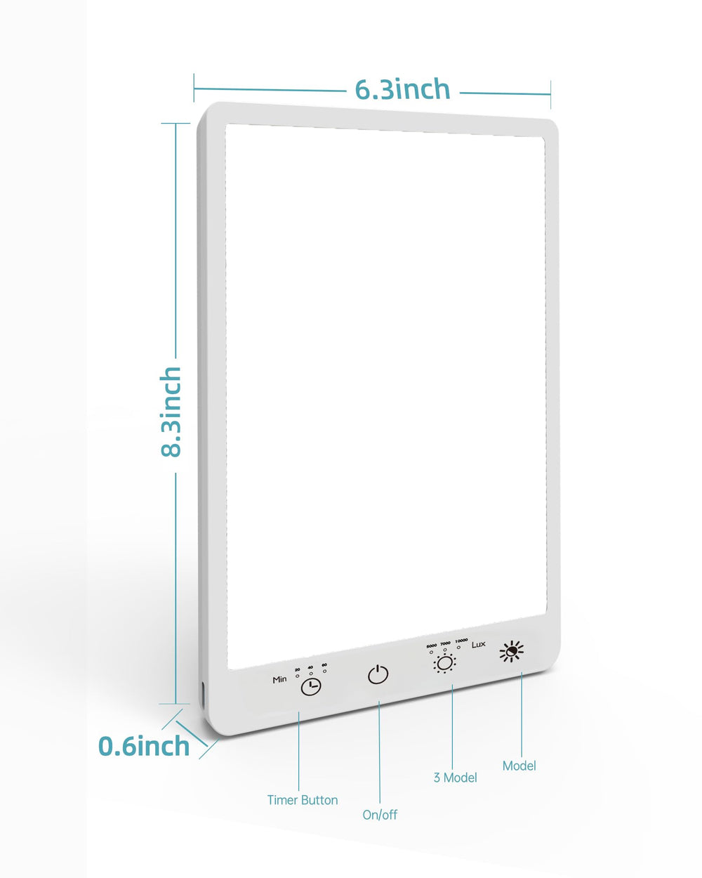 Plynvexa Light Therapy Lamp wall-mount hole saves desk space and boosts flexibility.