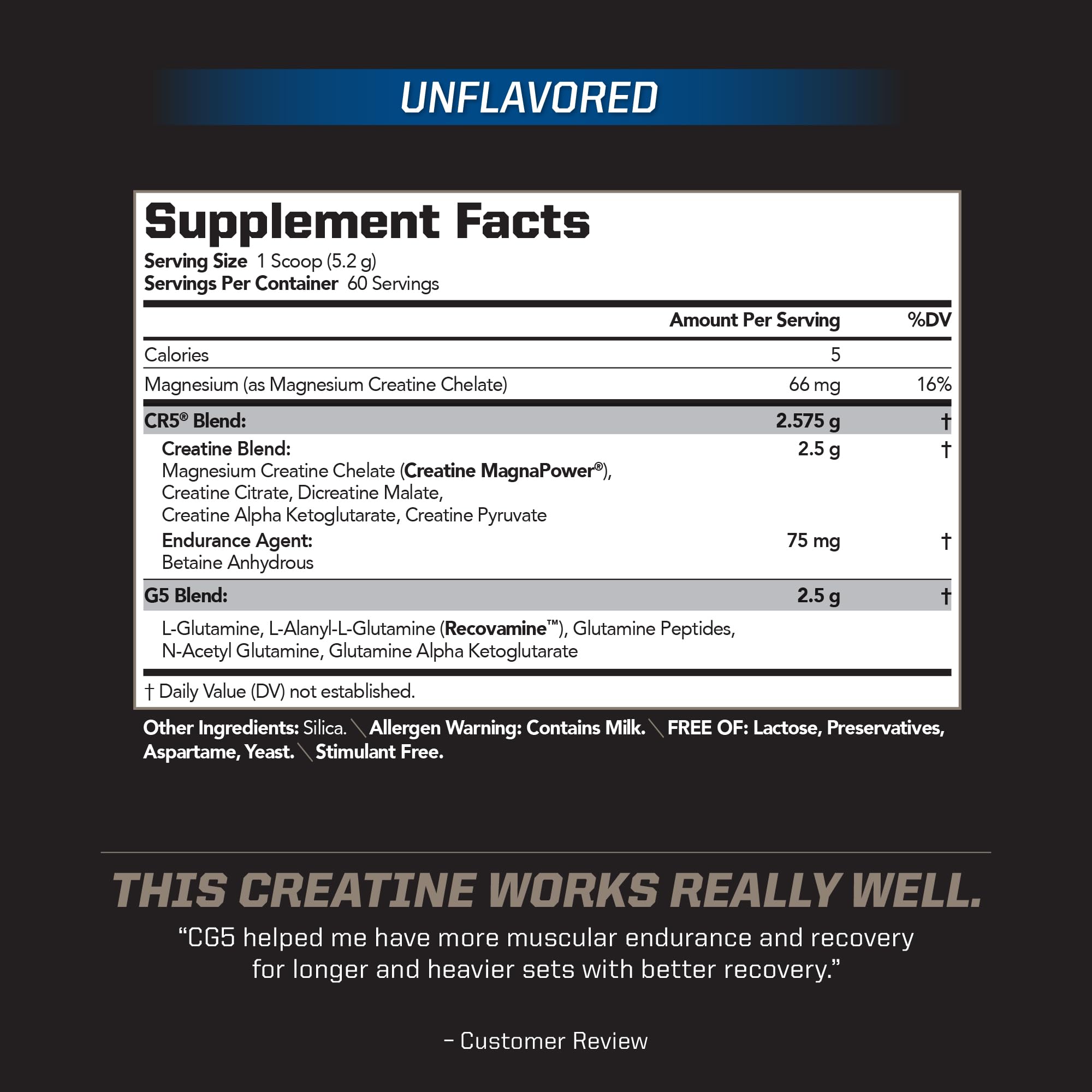PMD CG5 powder scoop in tub for accurate pre and post workout dosing.
