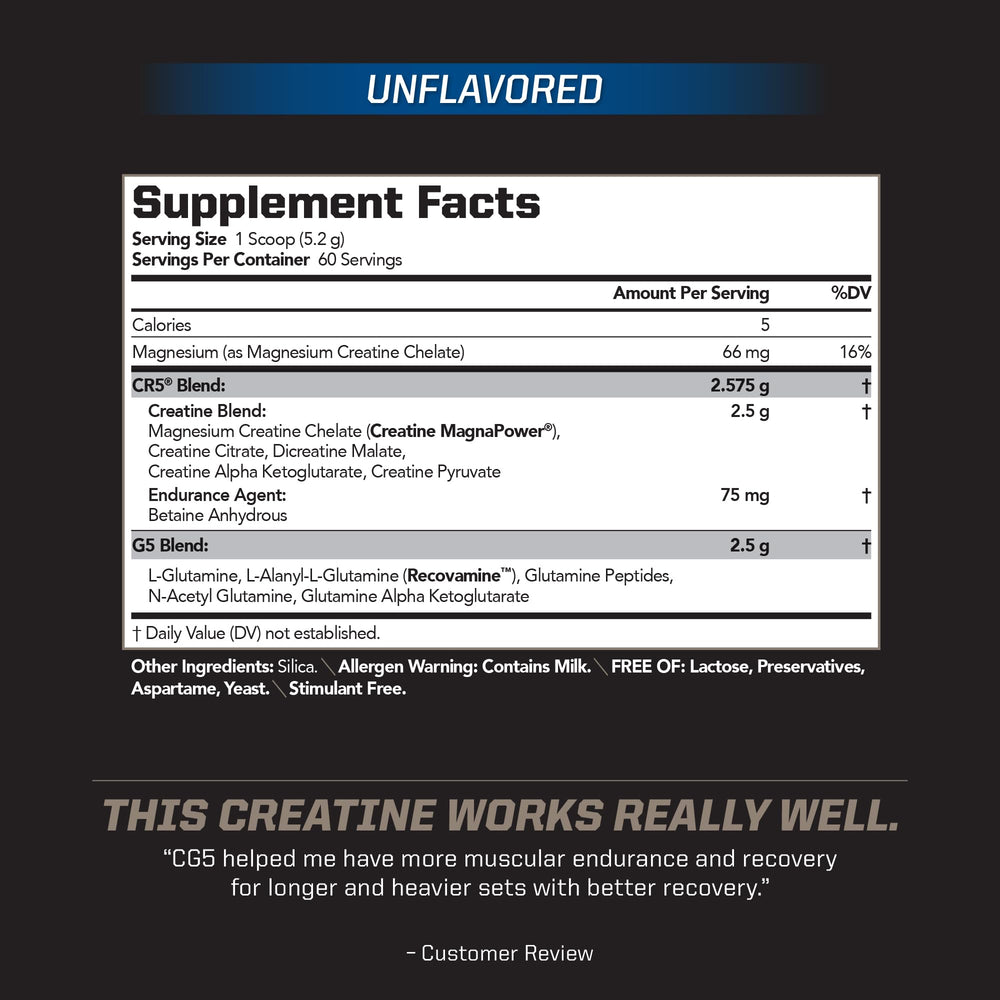 PMD CG5 powder scoop in tub for accurate pre and post workout dosing.