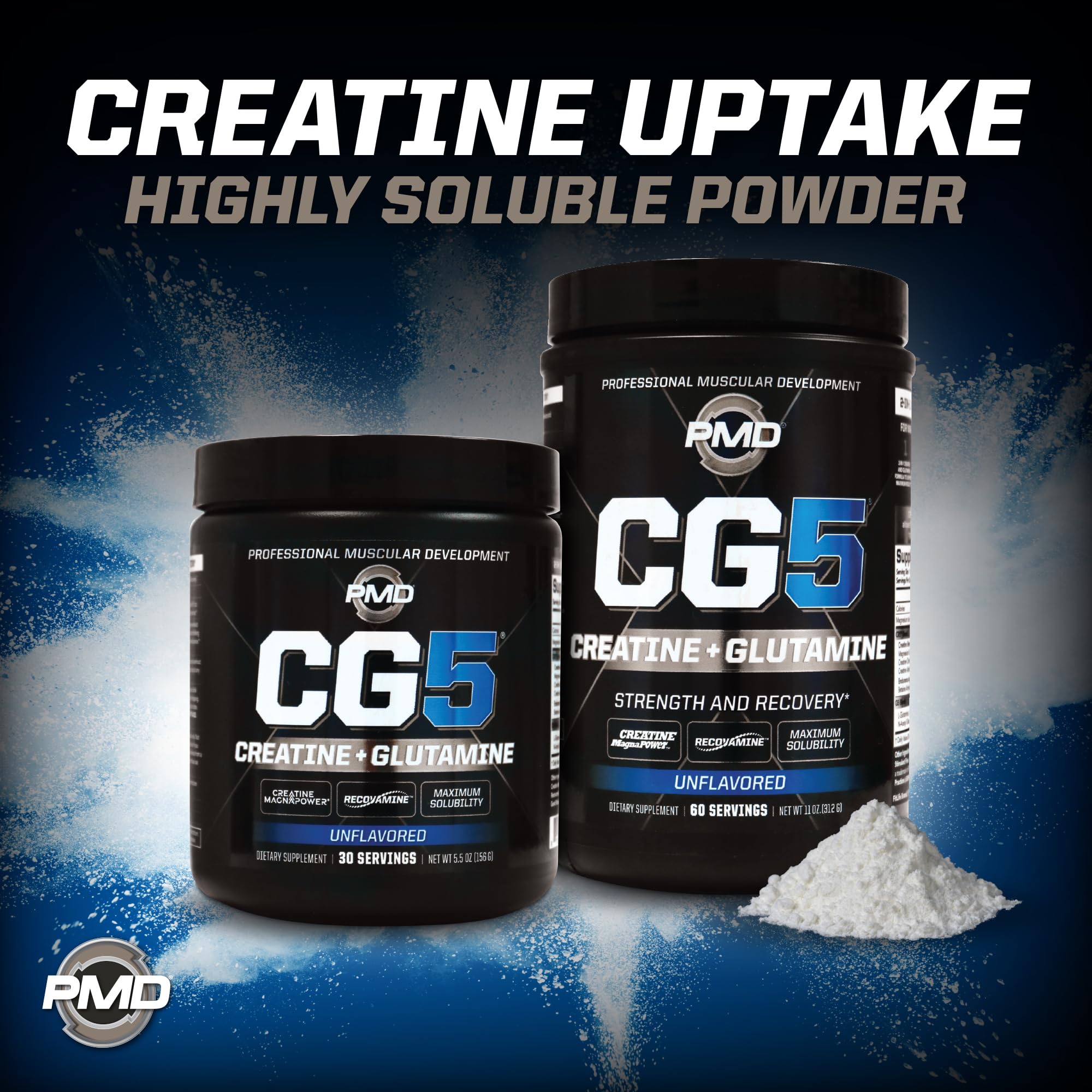 PMD CG5 pre-workout energy setup for intense training readiness.