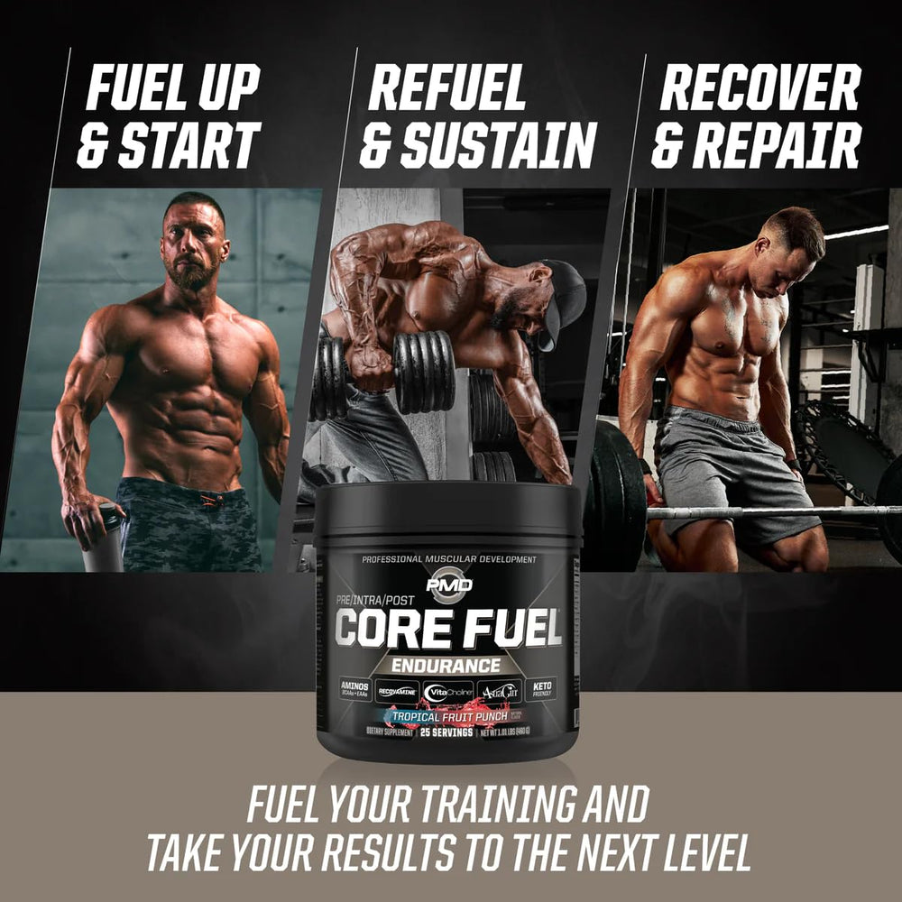 PMD Core Fuel Endurance shaker-ready container for fast prep.