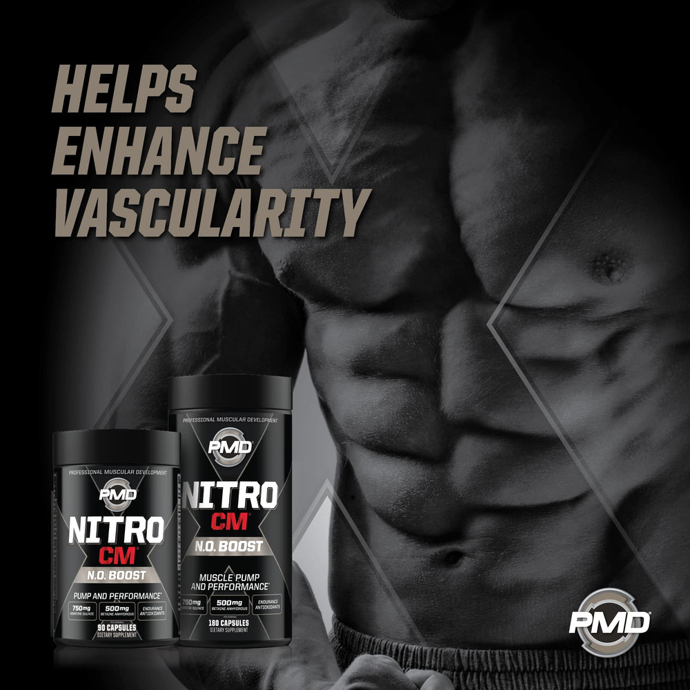 PMD NitroCM in gym setting suggesting endurance during training.