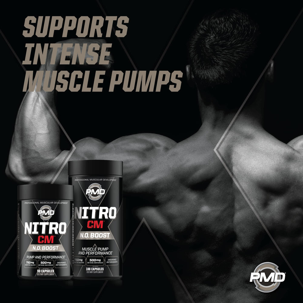 PMD NitroCM scoop angled emphasizes easy dosing during workouts.