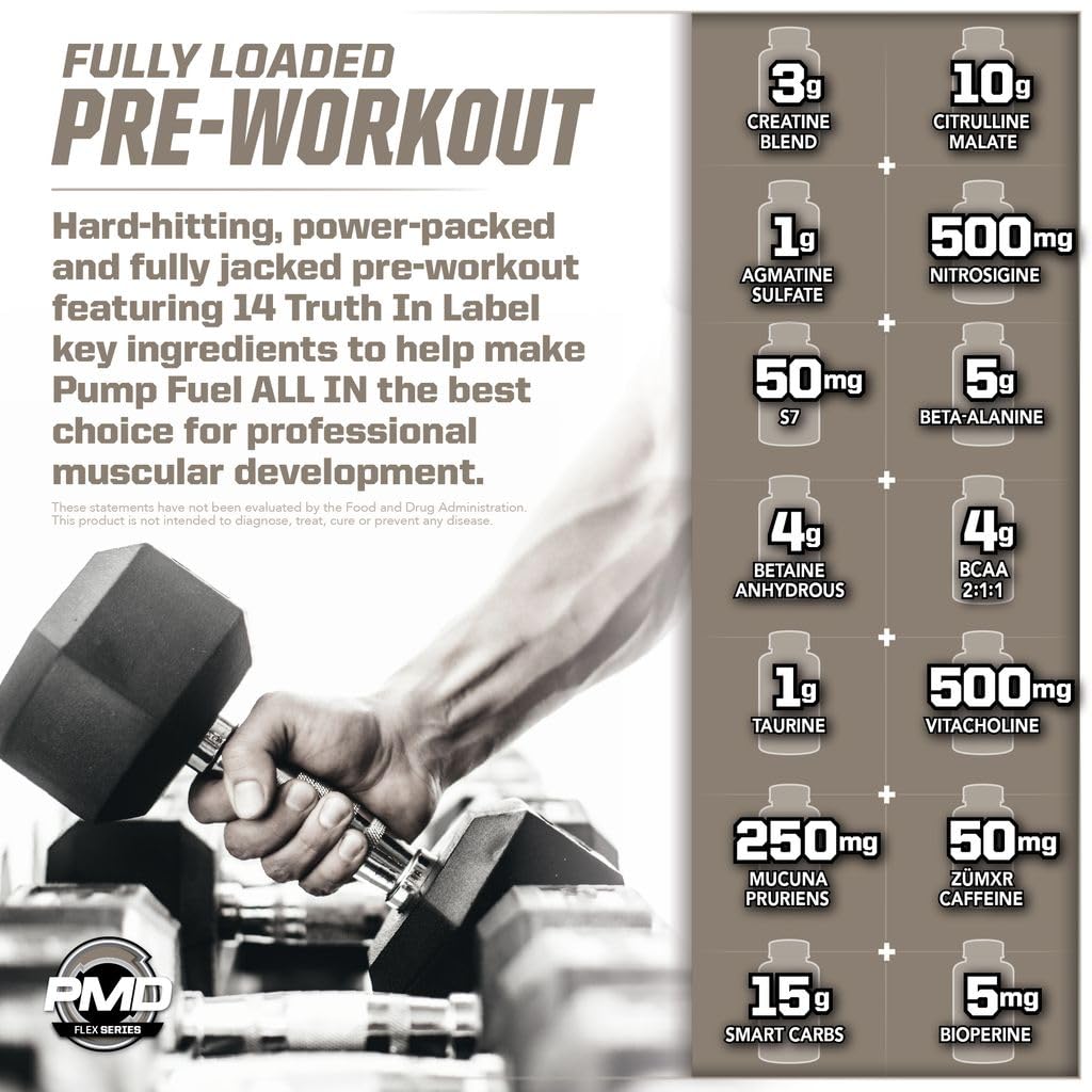 PMD Pump Fuel ALL IN Insanity ready-to-mix powder for workouts