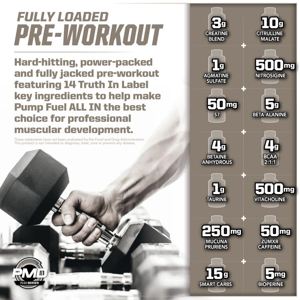 PMD Pump Fuel ALL IN Insanity ready-to-mix powder for workouts
