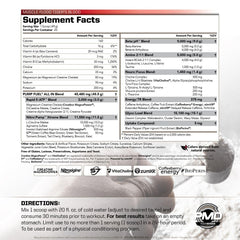 PMD Pump Fuel ALL IN Insanity tiger's blood tub side view premium formula