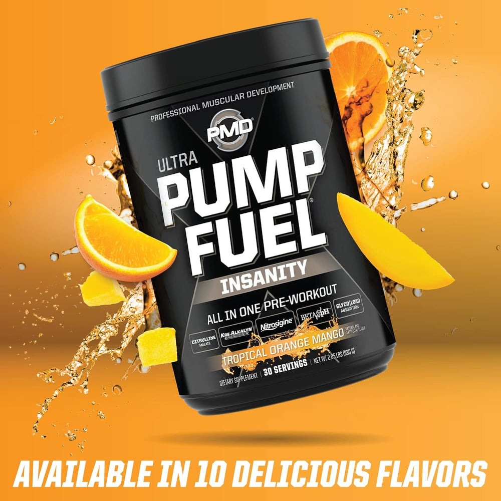 PMD Pump Fuel Ultra Insanity brand logo representing a trusted pre-workout line