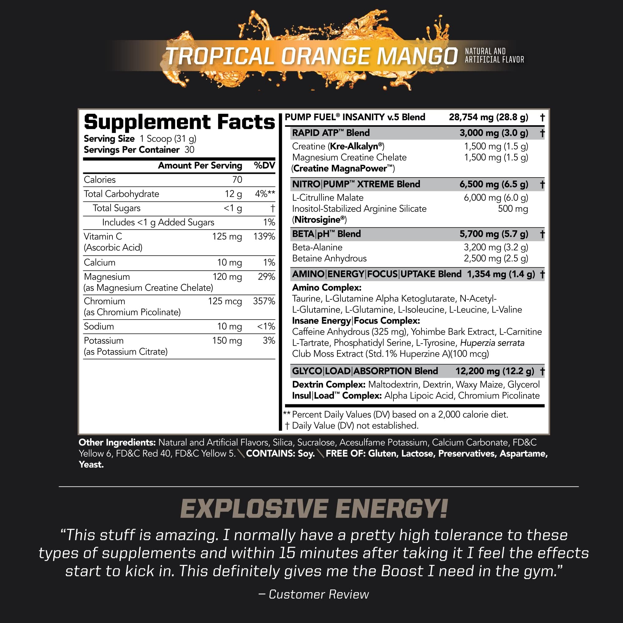 PMD Pump Fuel Ultra Insanity scoop ready for a consistent workout serving