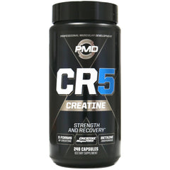 PMD Sports CR5 bottle cap close-up highlighting premium creatine blend for training support
