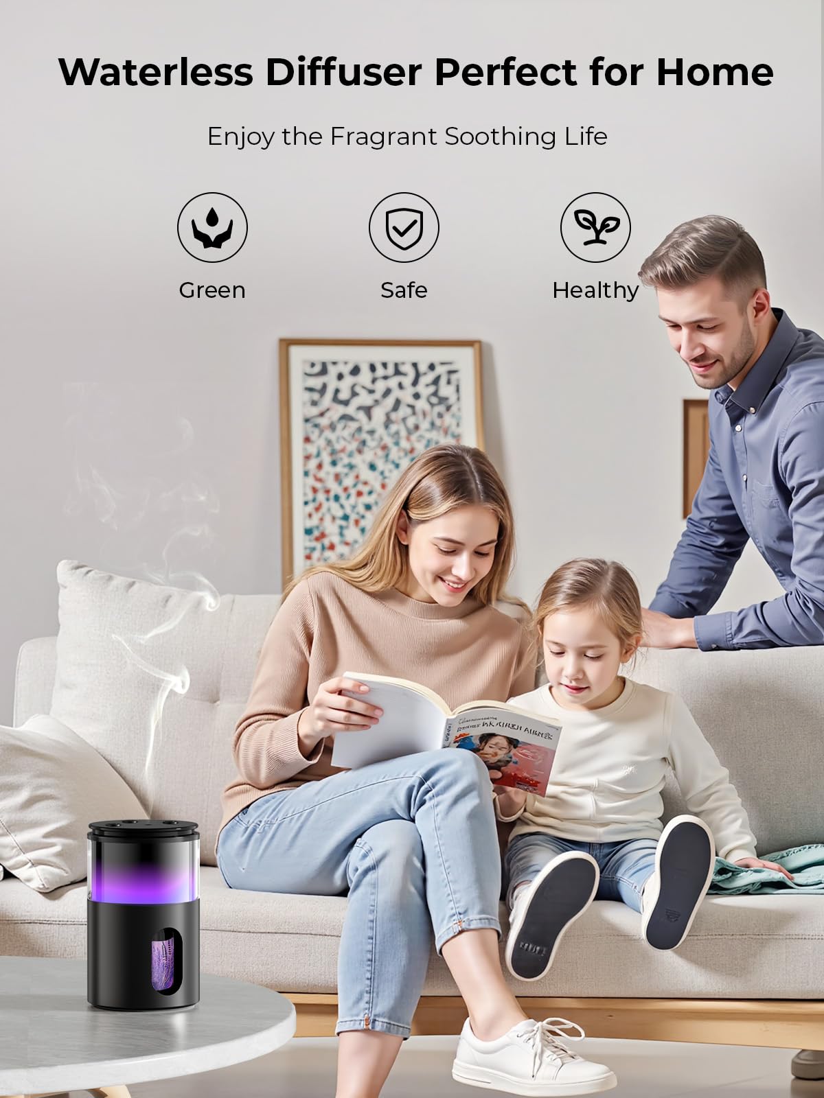 Pmsusoow compact diffuser design fits small spaces and travel setups