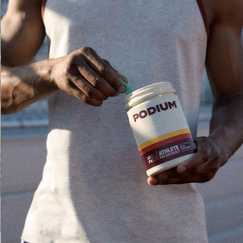 Podium Athlete Pre-Workout free of common allergens and dietary icons