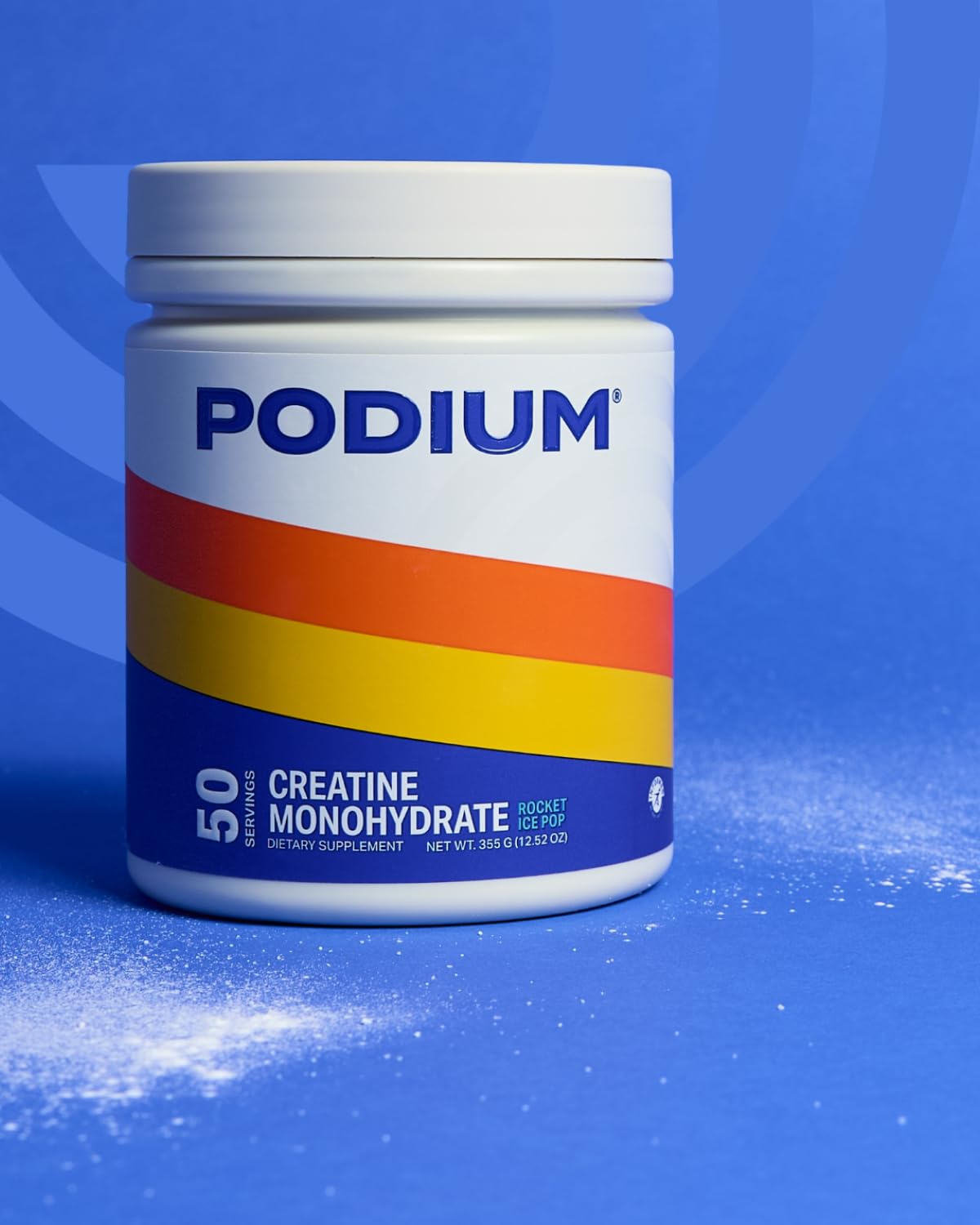 Podium Informed Sport certification logo visible on packaging