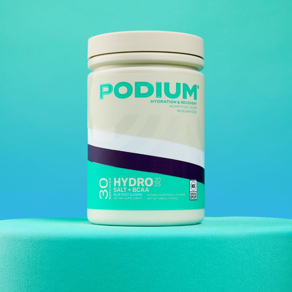 NSF Certified Podium Hydro Salt label signals safety and quality.