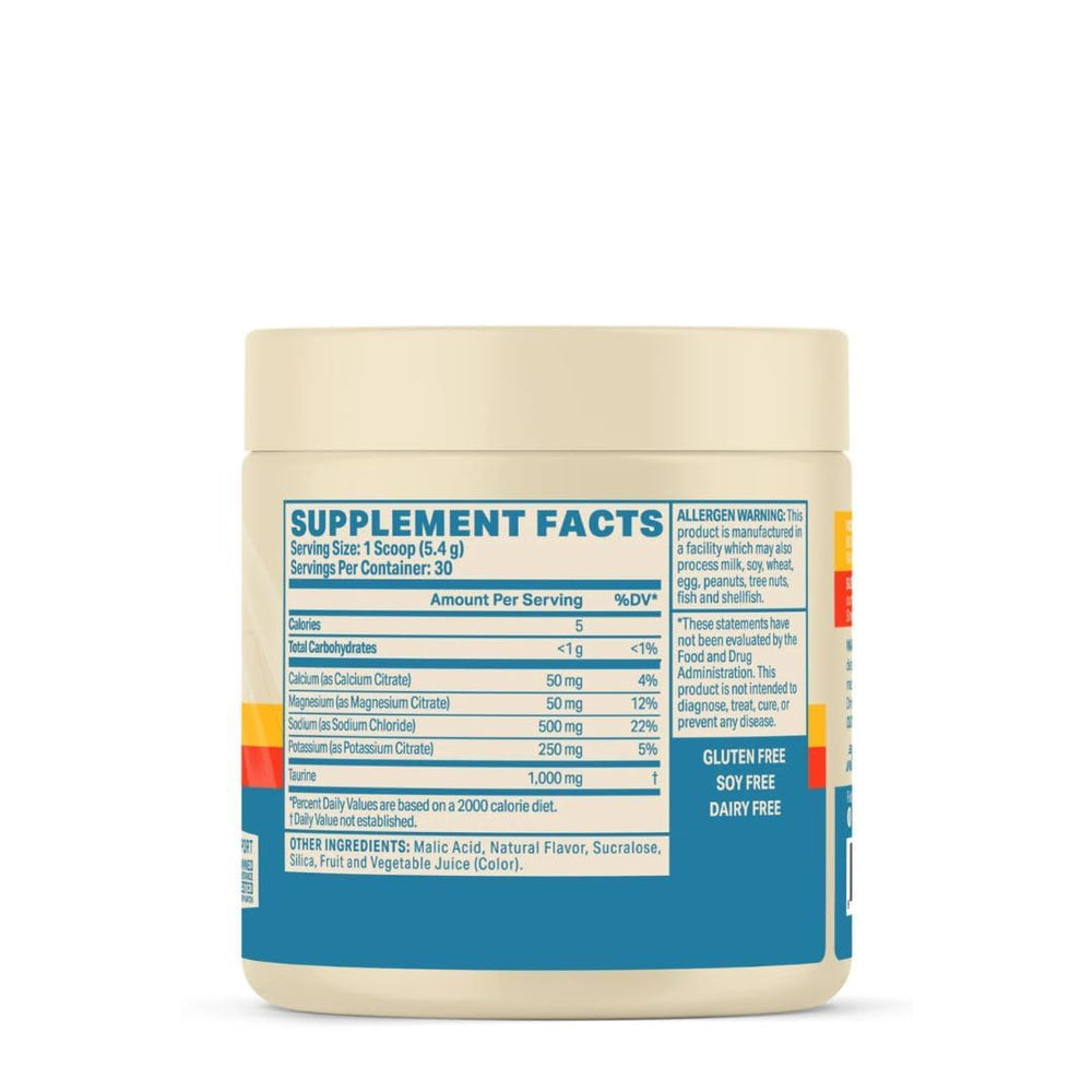 Podium Nutrition Salt+Electrolytes powder close-up emphasizing minerals for muscle support.