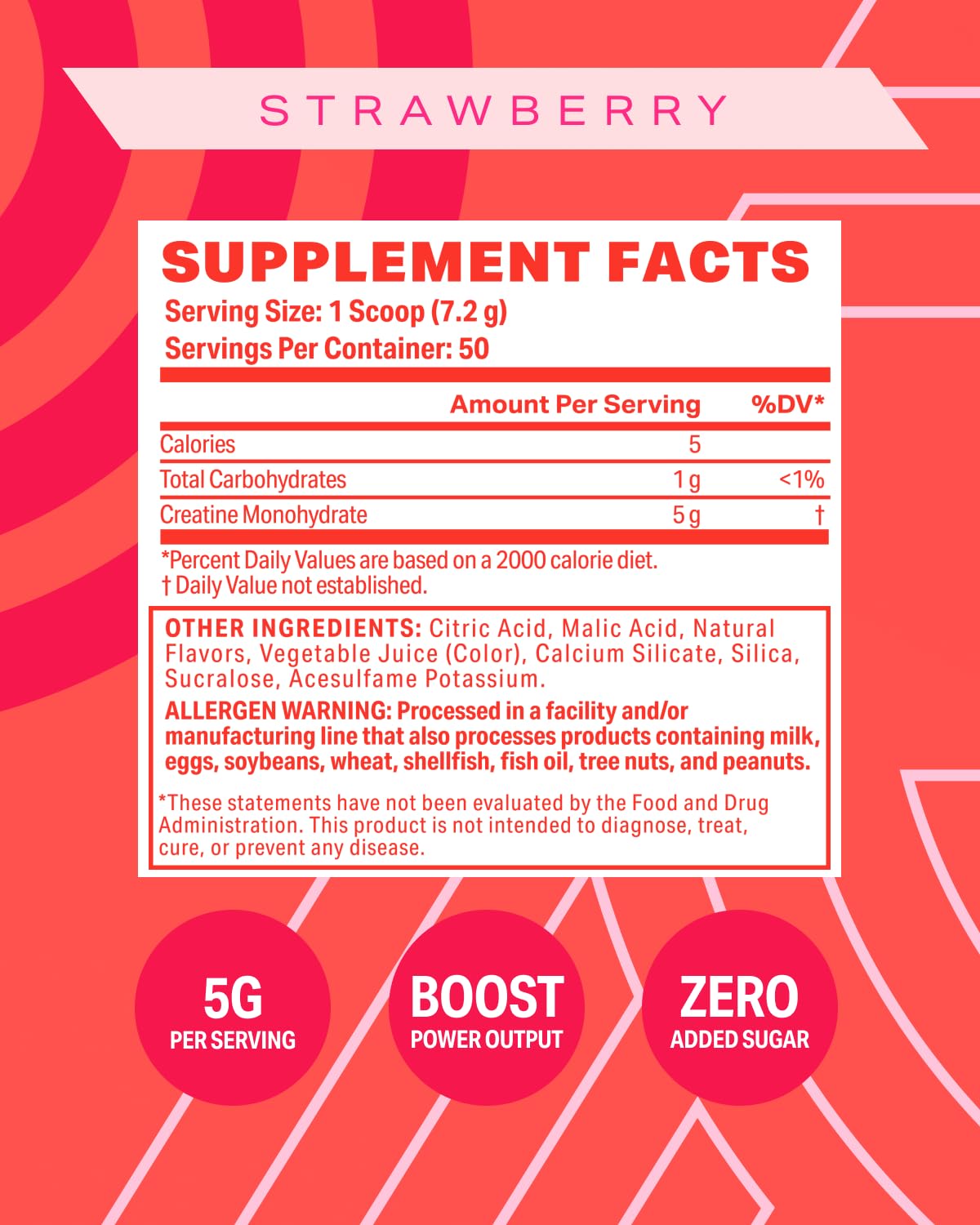 Podium Nutrition Solos label close-up highlighting creatine monohydrate quality