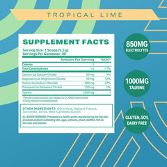 Pouring Podium Salt+Electrolytes tropical lime to replenish minerals after a session.
