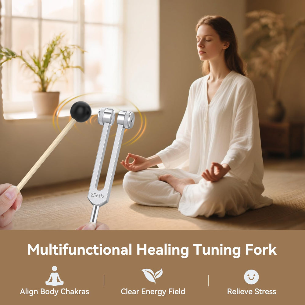 POGOLAB 512Hz tuning fork promotes grounding in yoga sessions