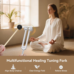 POGOLAB 512Hz tuning fork promotes grounding in yoga sessions