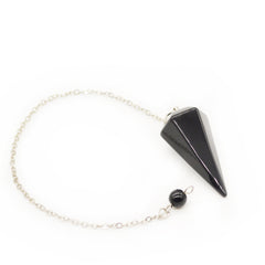 Polar Jade pendulum close up reveals natural texture and color.