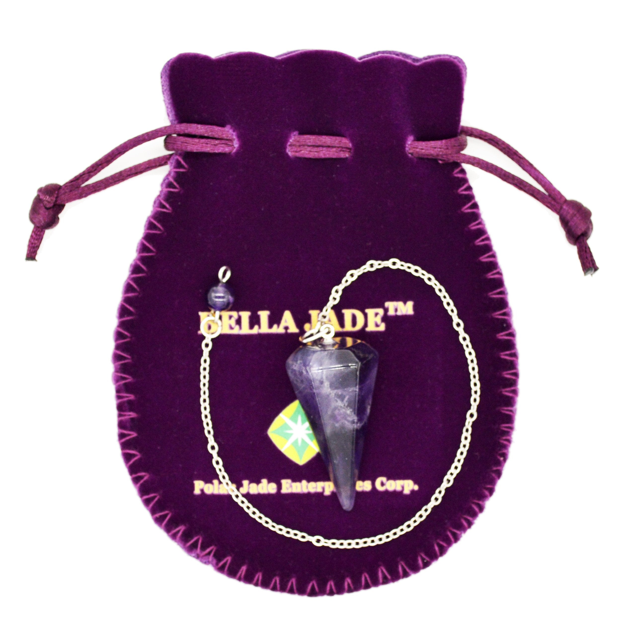 Polar Jade natural stone pendulum ideal for dowsing and self-reflection