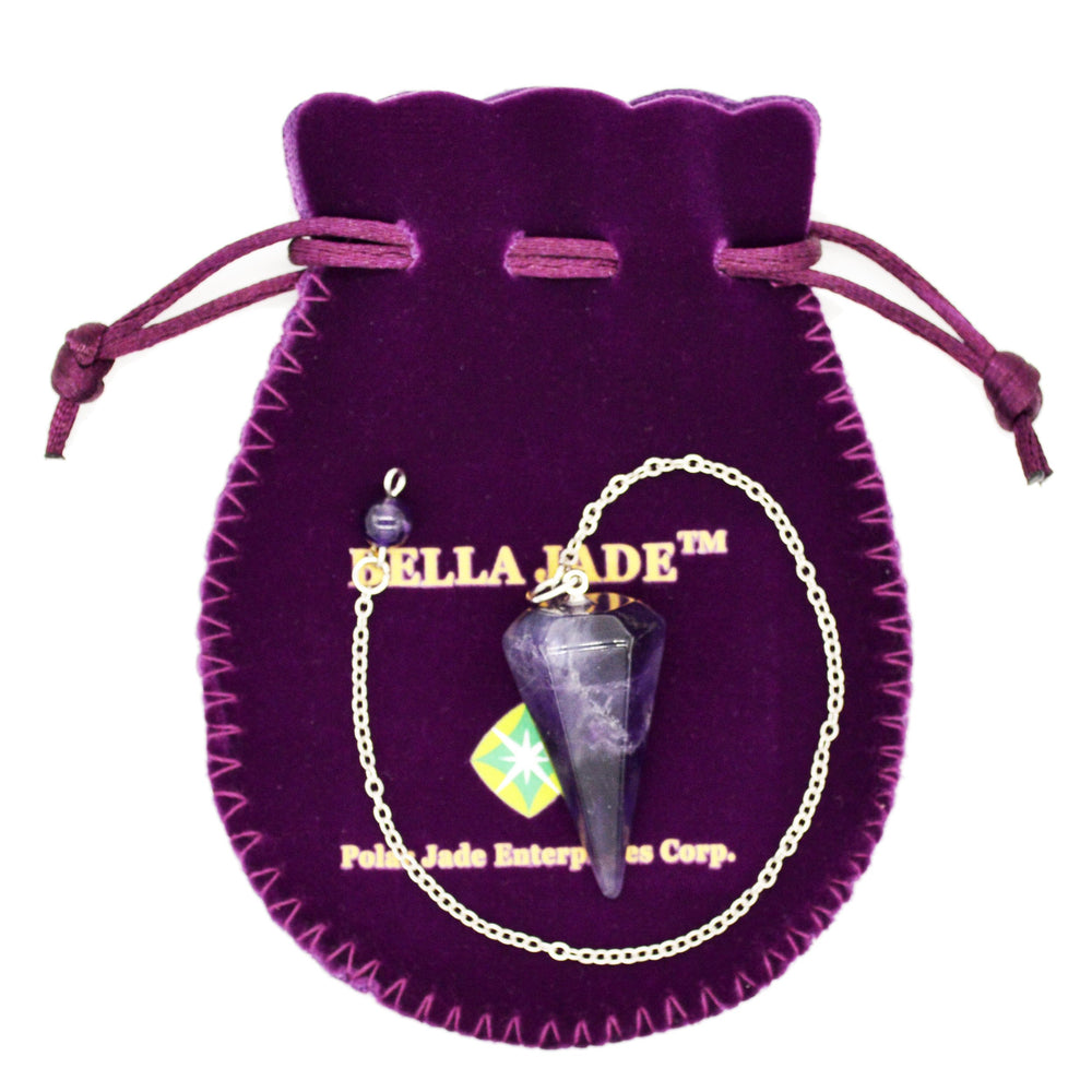 Polar Jade natural stone pendulum ideal for dowsing and self-reflection
