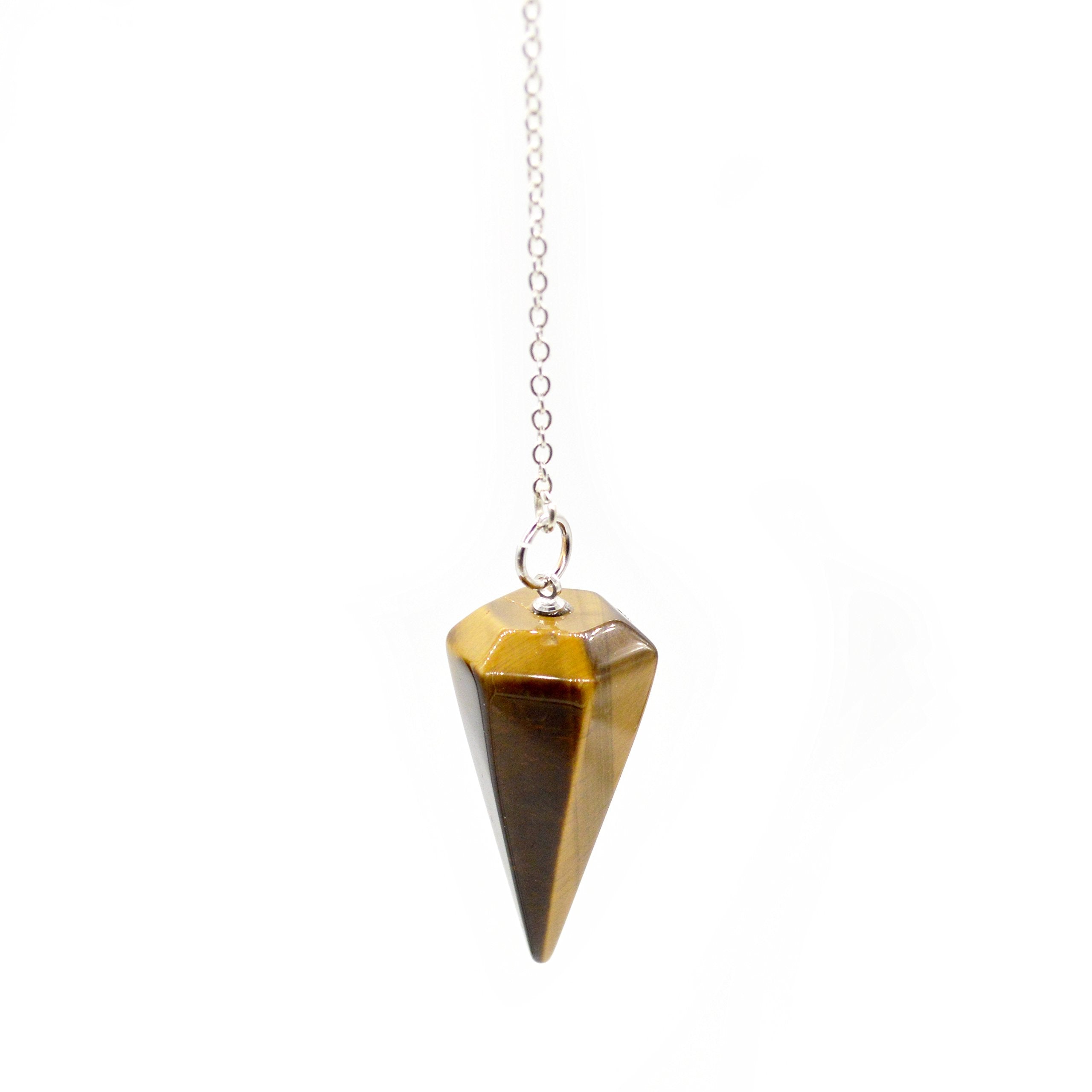 Polar Jade lapis lazuli pendulum with 18 cm chain ideal for dowsing sessions.