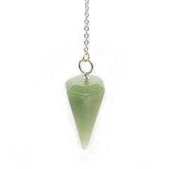 Polar Jade pendulum with 18 cm chain ready for versatile dowsing.