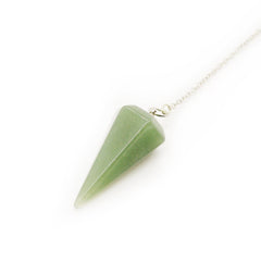 Polar Jade purple velvet pouch protecting the pendulum during storage and travel.