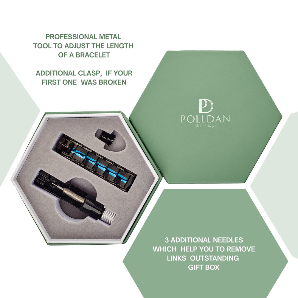 Polldan magnetic bracelet men elegant daily-fashion look pairs easily