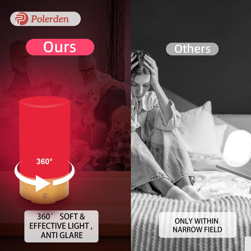 Polorden sleek cylinder lamp with modern finish for bedroom use