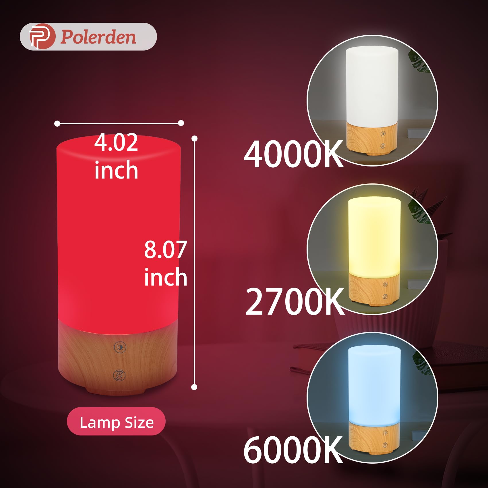 Polorden sunlamp with remote control enabling easy sleep setup