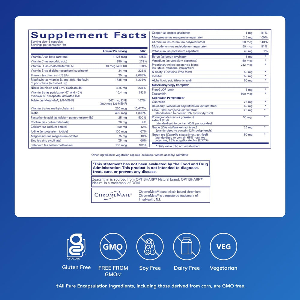 Polyphenol Nutrients ingredient blend graphic highlights polyphenols for cellular support.
