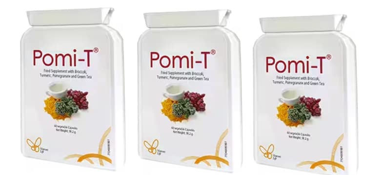 Pomi-T cápsula en blister, formato práctico para uso diario.