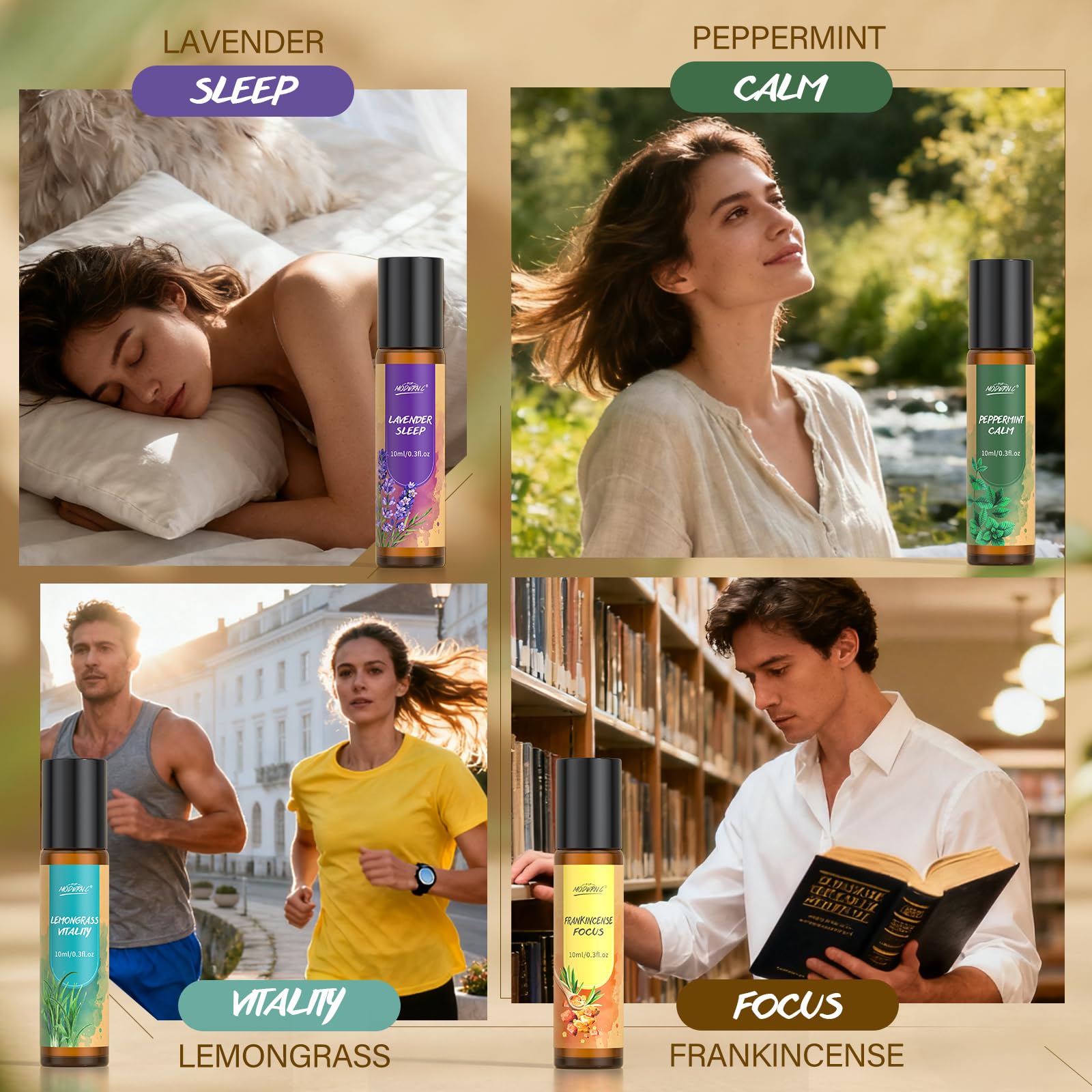 POP MODERN.C essential oils roll-on set frankincense: helps focus with a gentle aroma