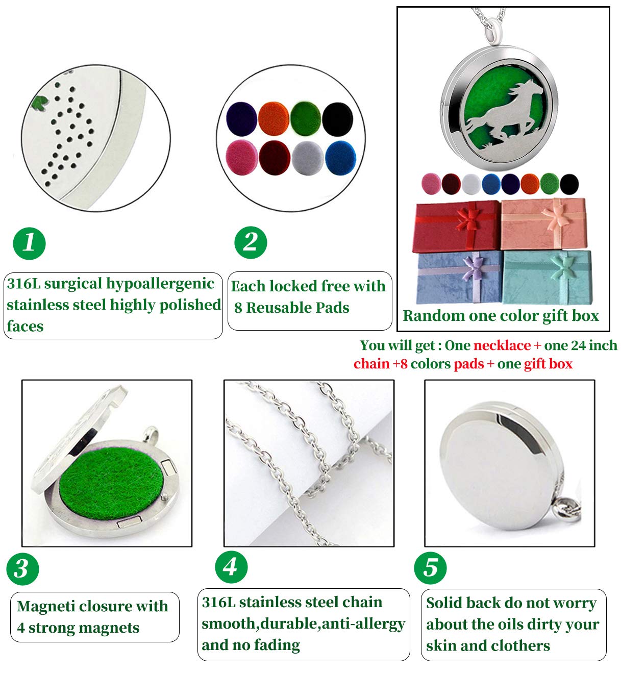 Popeoiuh pads-in-use demonstrate aroma diffusion without staining fabrics