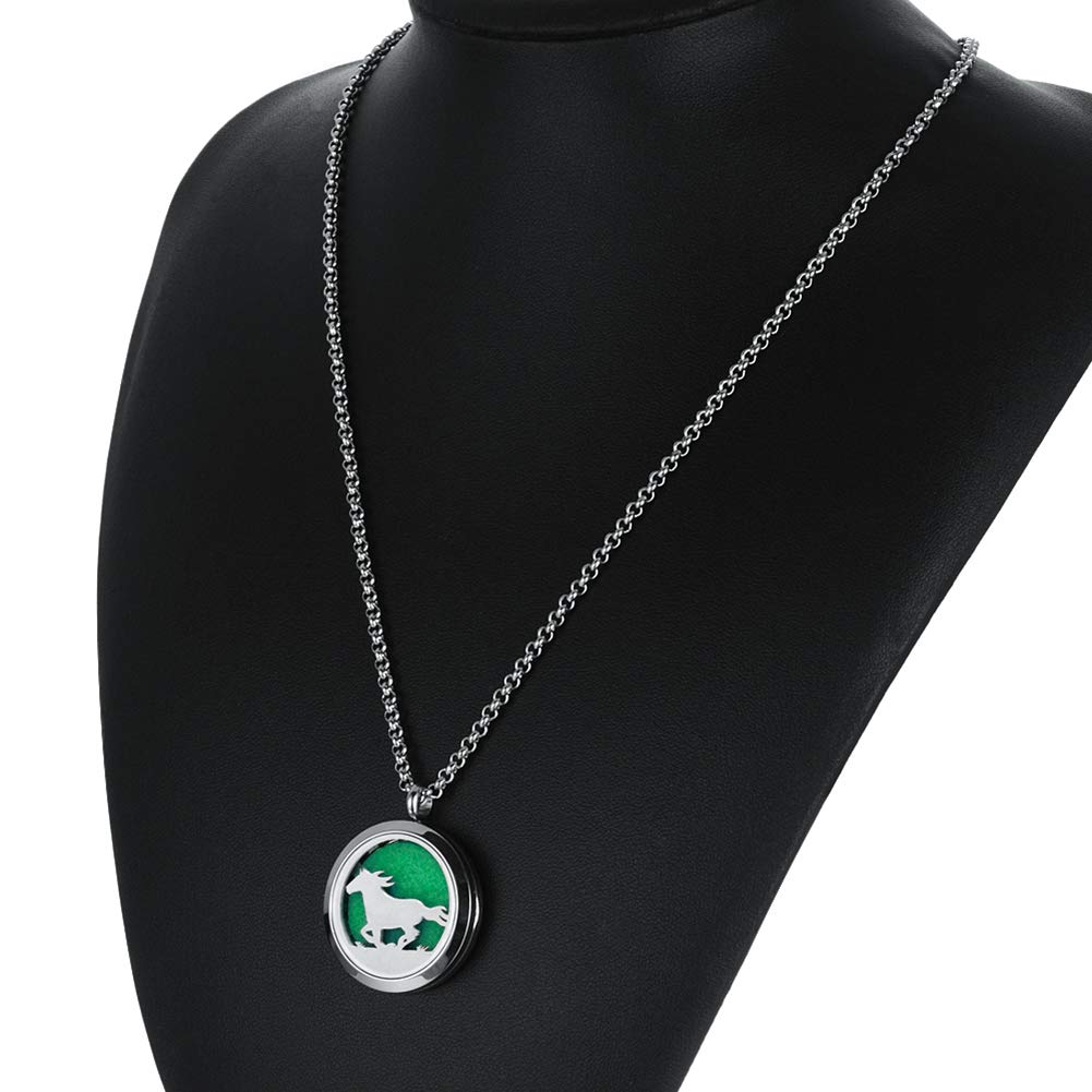Popeoiuh diffuser necklace 24-inch chain for comfortable all-day wear
