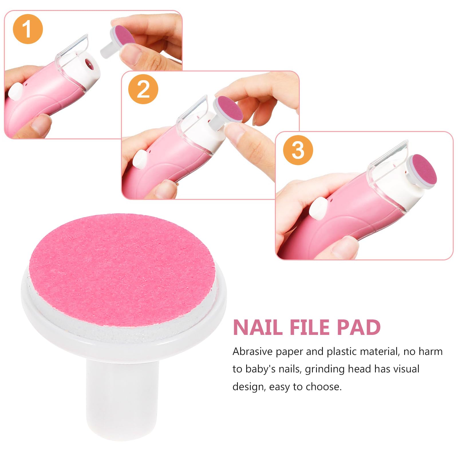Baby nails being smoothed with POPETPOP safe pads