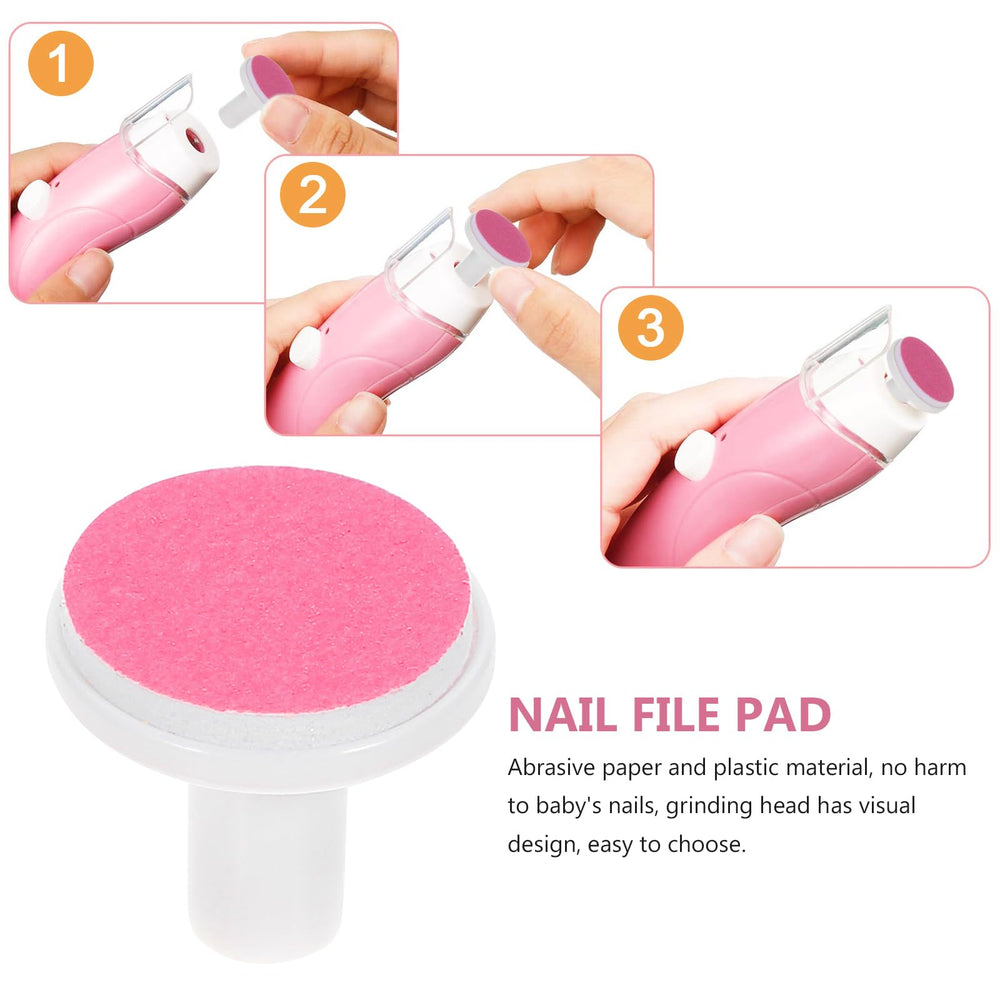 Baby nails being smoothed with POPETPOP safe pads