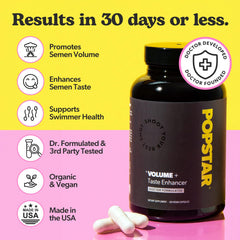 POPSTAR Labs capsules closeup highlighting convenient daily dosing.