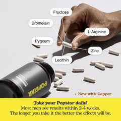 POPSTAR Labs bromelain closeup showing pineapple-derived enzyme ingredient.