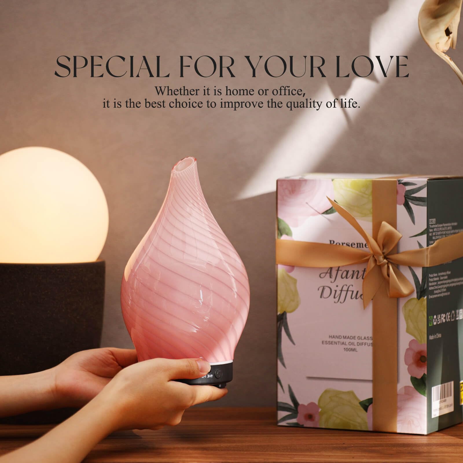 Porseme diffuser auto-off safety feature for worry-free use.