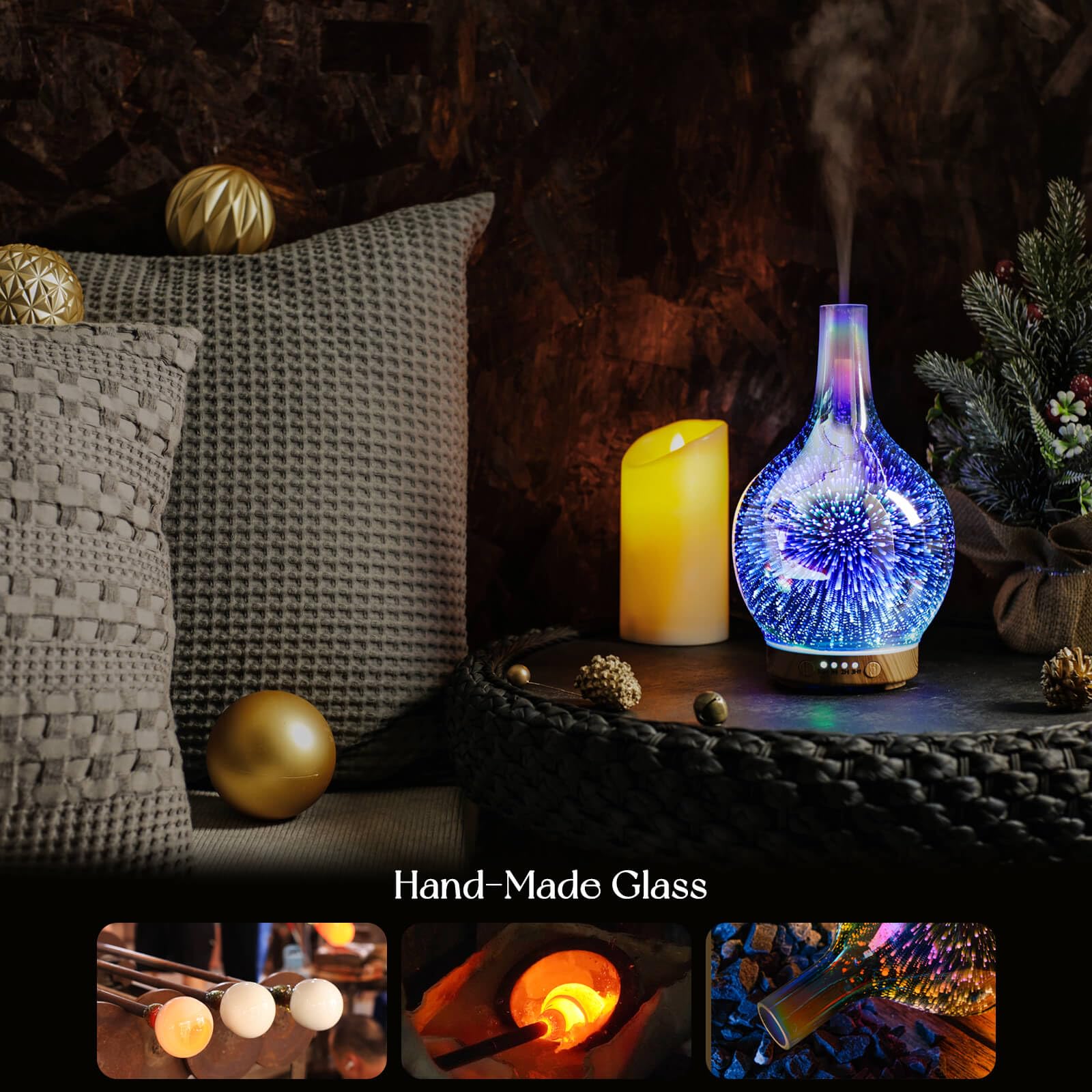 Porseme 3D diffuser emits nano-scale mist to preserve oil potency