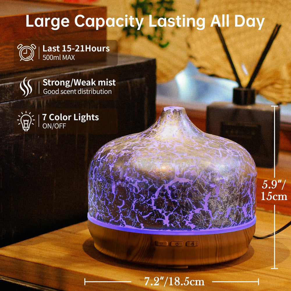 Porseme diffuser LED ambient lights create calming color atmosphere