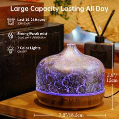 Porseme diffuser LED ambient lights create calming color atmosphere