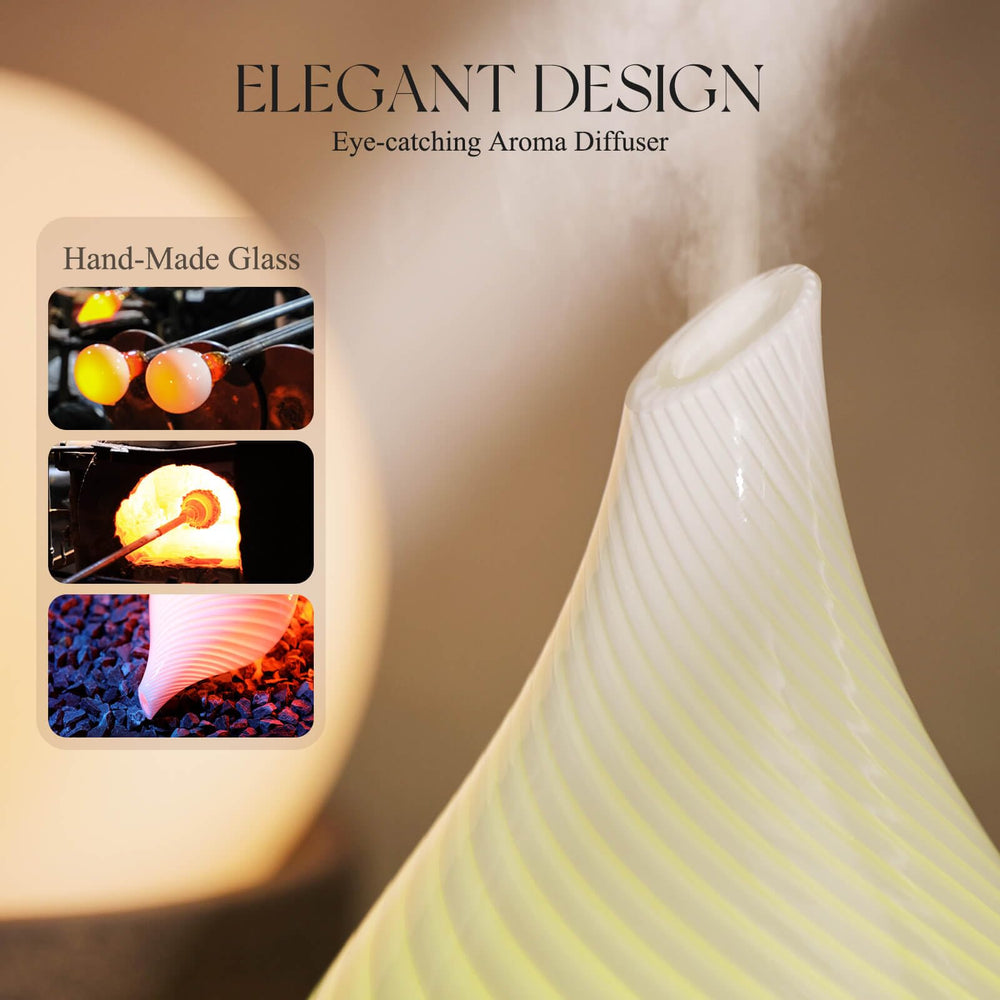 Porseme BPA-free glass diffuser ensures safe, gentle aroma diffusion.
