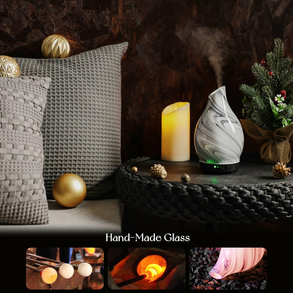 Porseme color-changing LED lights create customizable ambience.