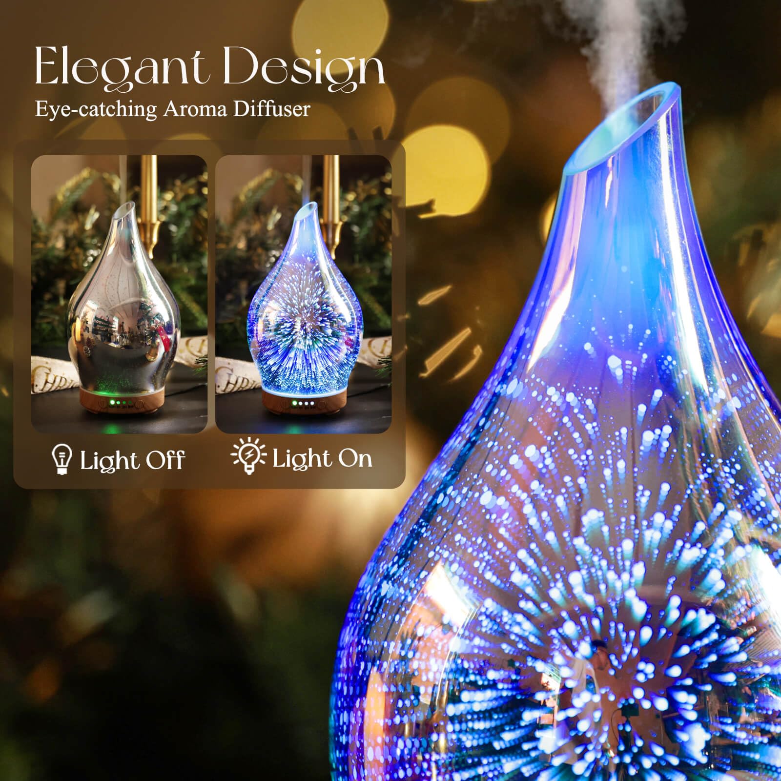 Porseme diffuser includes DC power adapter for easy setup