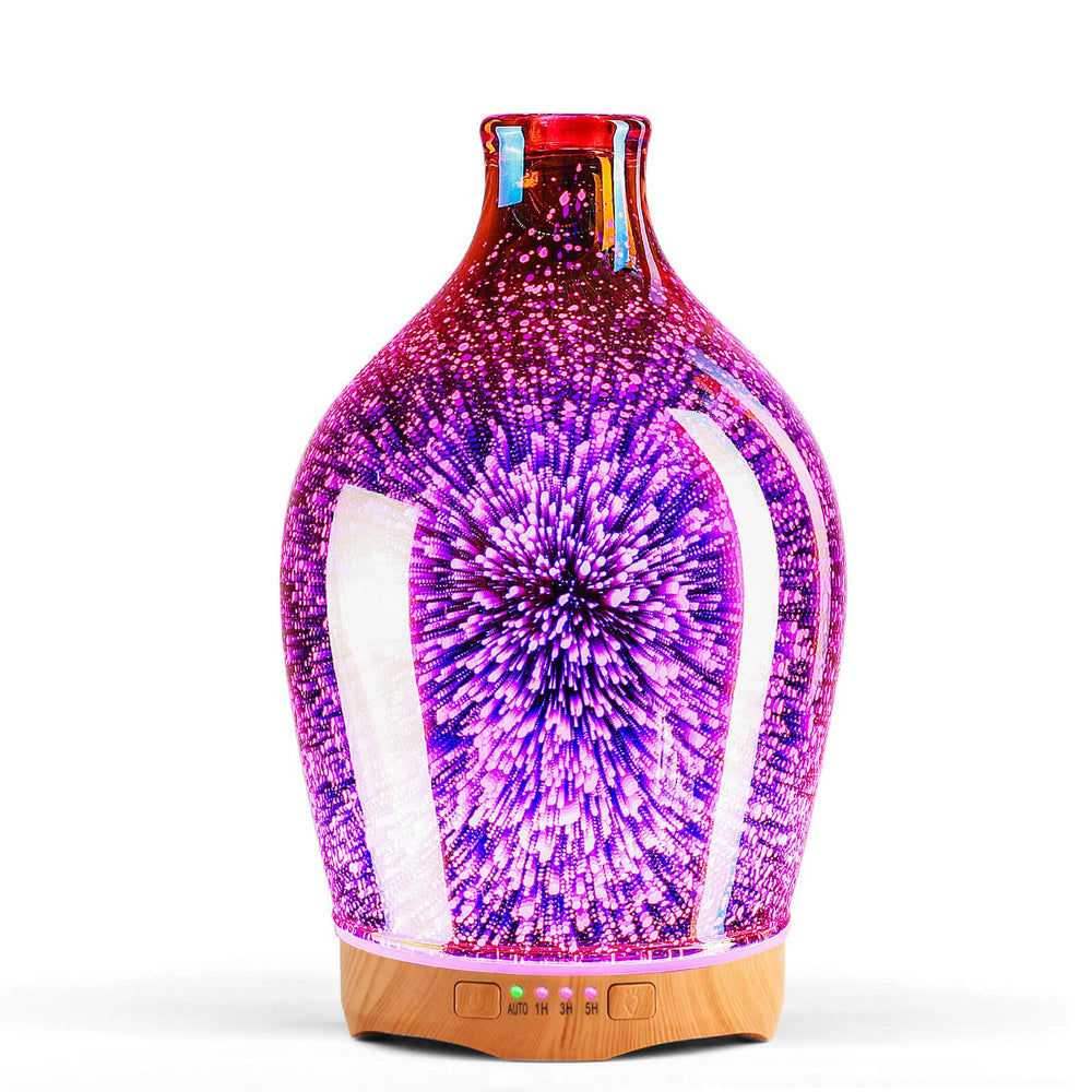 Porseme diffuser with 280ml 3D glass cover creates elegant ambiance and aromatherapy space.